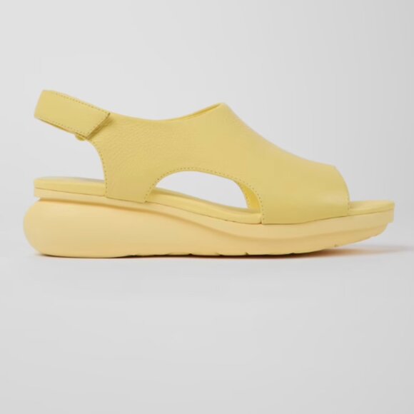 Camper Yellow Balloon Leather Sandals Size 7 - Picture 1 of 12